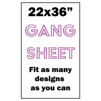 Full Color DTF Gang Sheet 22x36" Thumbnail
