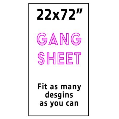 Full Color DTF Gang Sheet 22x72" Thumbnail