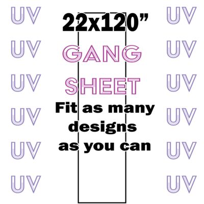 UV DTF Gang Sheet 22x120" Thumbnail