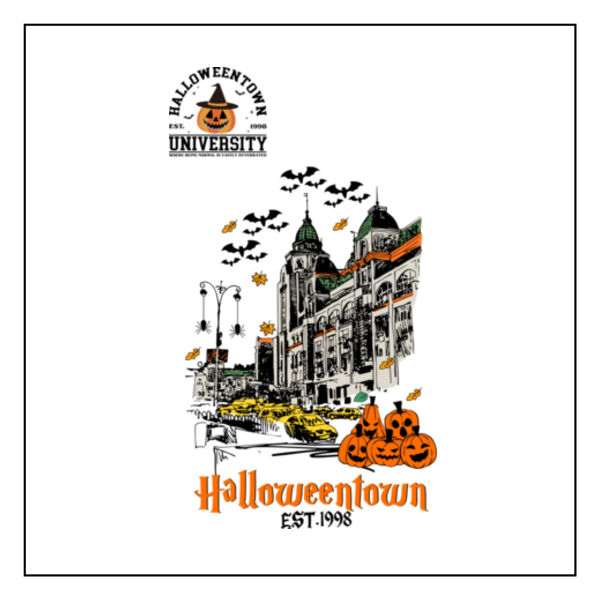 Halloweentown Front & Back - Full Color Transfer Gang Sheet Thumbnail