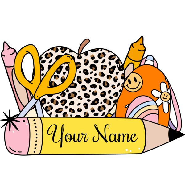 Leopard Teacher Custom Name Thumbnail