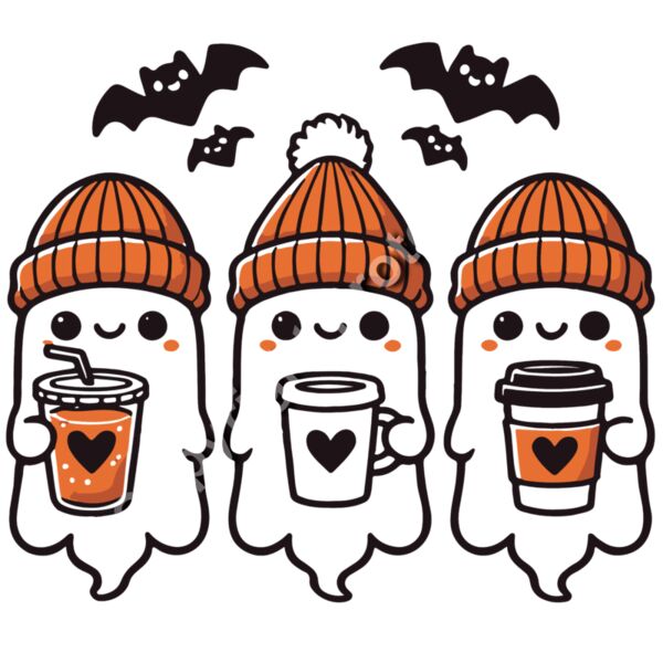 Cute Coffee Ghosts Thumbnail
