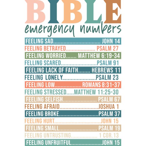Bible Emergency Numbers Thumbnail