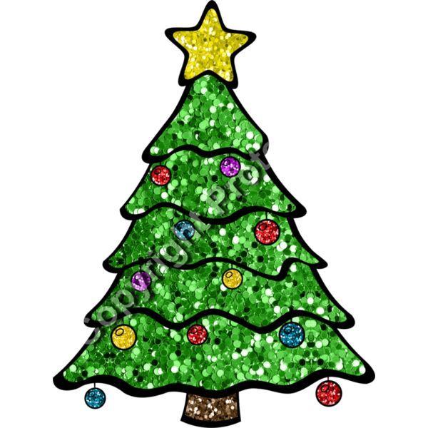 Christmas Tree Faux Sequin Thumbnail