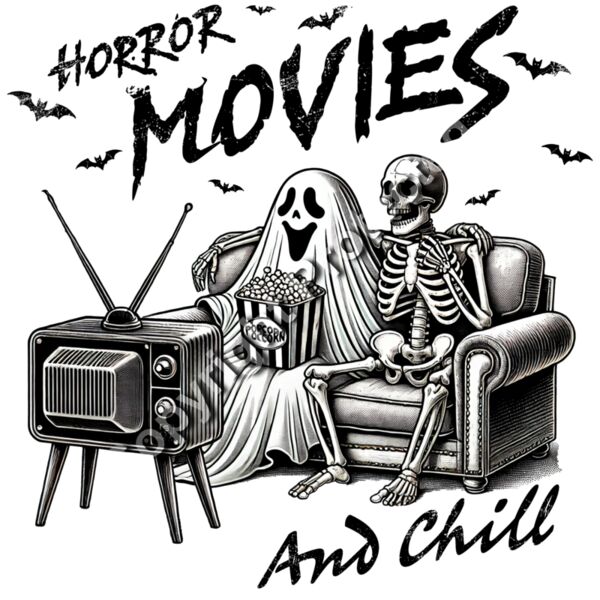 Horror Movies & Chill (Black) Thumbnail