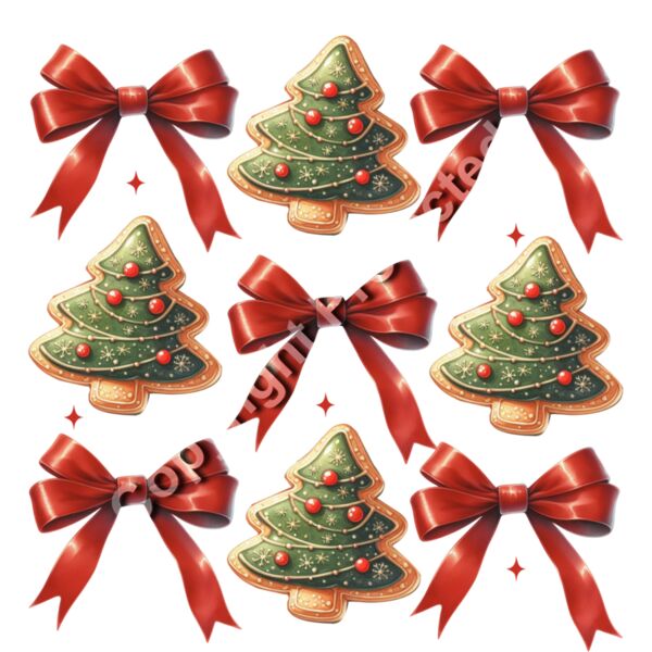 Christmas Cookies and Bows Thumbnail