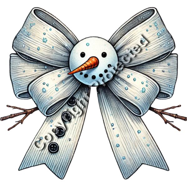 Snowman Bow Thumbnail