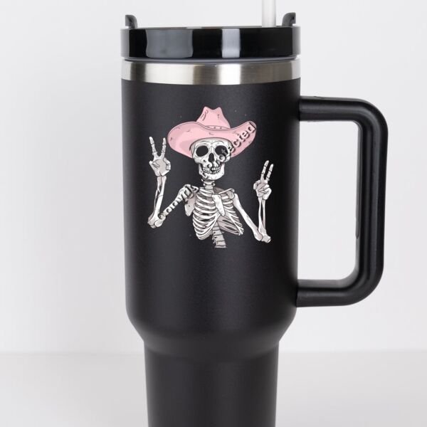 Decoratable RoadSip Stainless Steel Tumbler with Handle and Sip 40 oz. Thumbnail