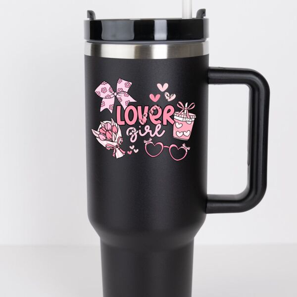Decoratable RoadSip Stainless Steel Tumbler with Handle and Sip 40 oz. Thumbnail